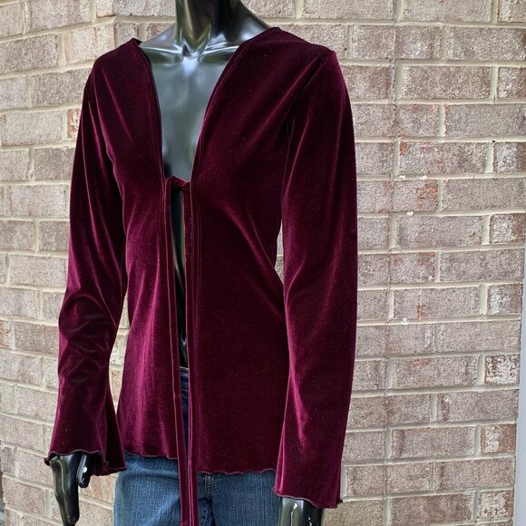 Fairy Flair Velour Long Sleeve Bell Cuff Pixie Robe Sz XS - Picture 14 of 16
